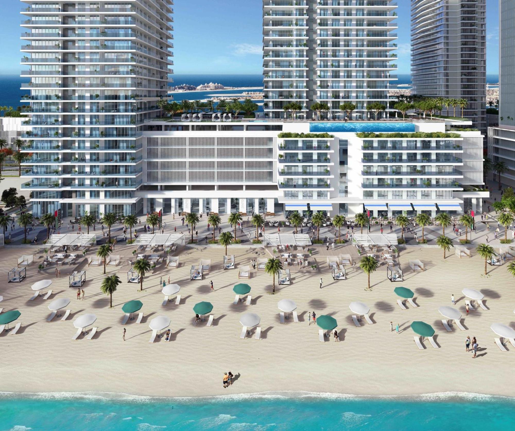 شقة Lux Bnb I Sun Rise Bay I Palm & Sea View دبي المظهر الخارجي الصورة