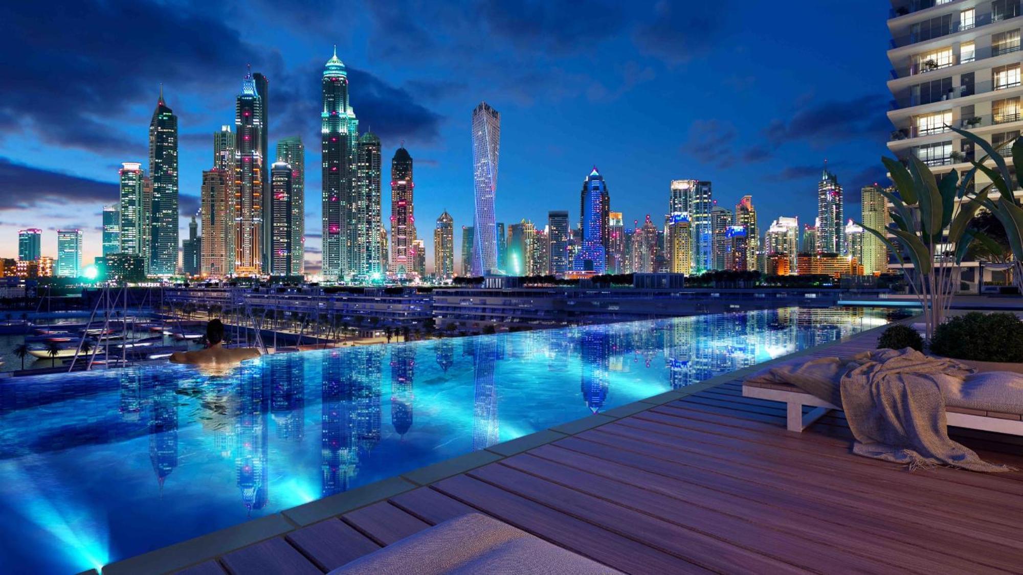 شقة Lux Bnb I Sun Rise Bay I Palm & Sea View دبي المظهر الخارجي الصورة